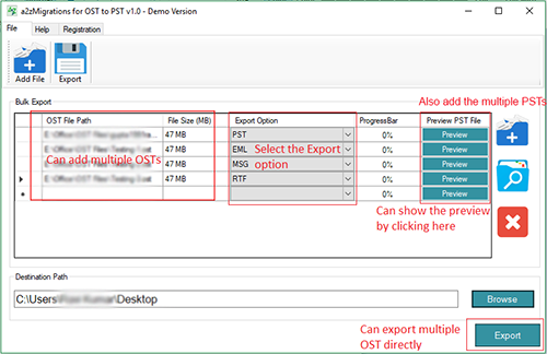 Export OST File