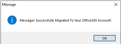 Confirmation Message