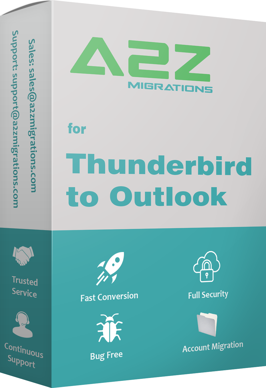 Thunderbird to Outlook product box